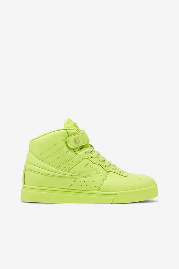 Fila Vulc 13 Neon Green Hi Women's Sneakers - Green,NZ 510-40821